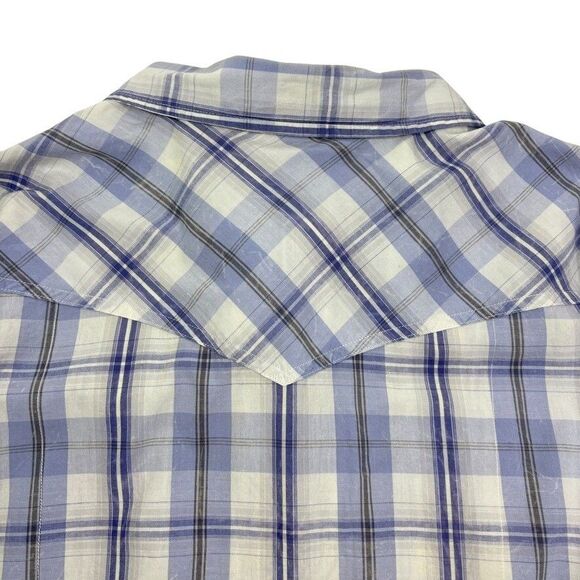 Levi Strauss Western Pearl Snap Plaid Shirt Cowboy Ranch Rodeo Yellowstone XXL - Picture 12 of 16